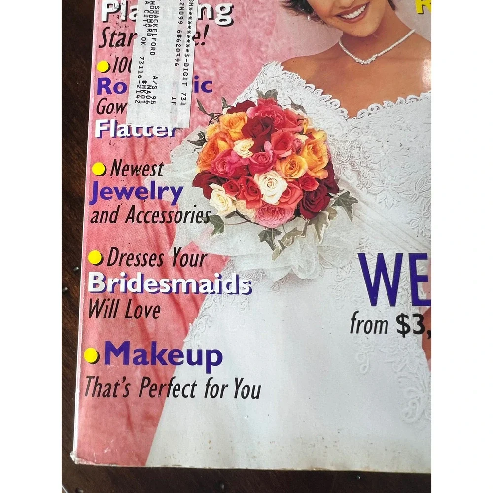 Vintage 90s MODERN BRIDE Magazine Feb/Mar 1995 Wedding Dresses Fashion Trends